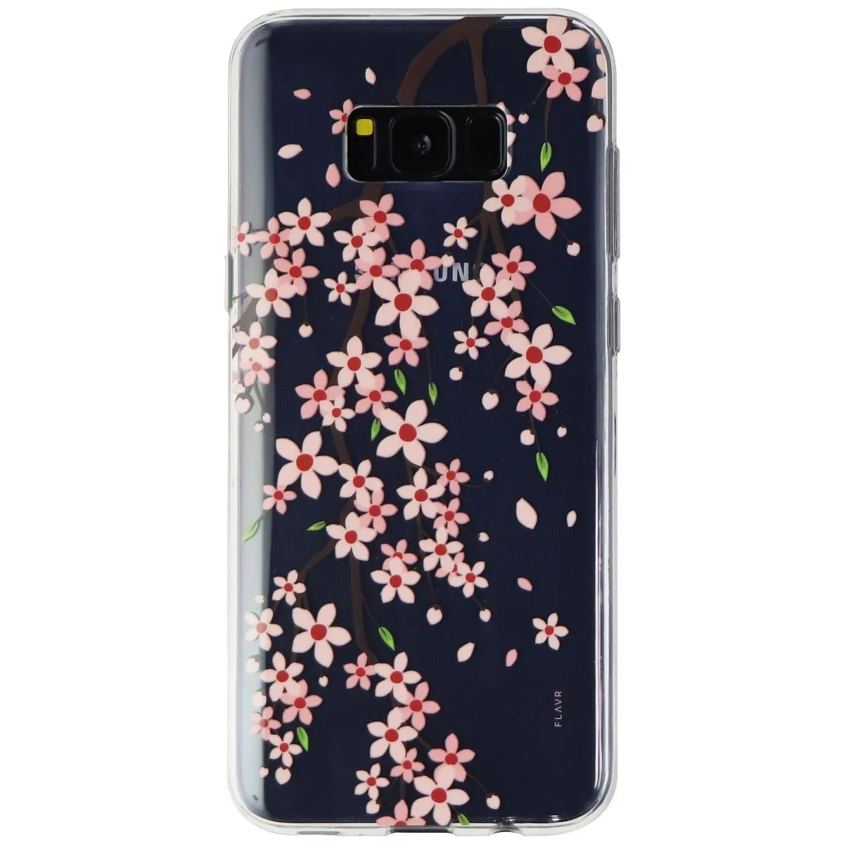 Flavr Flexbile Slim Case for Samsung Galaxy (S8 ) - Clear/Pink Blossom Flowers