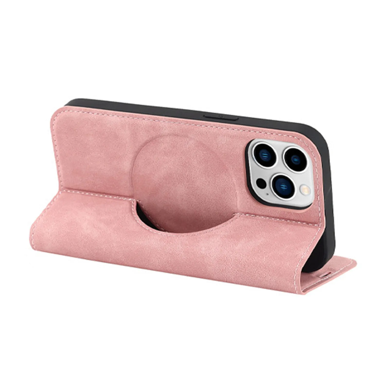 FLIP LEATHER MAGSAFE PHONE CASE FOR IPHONE