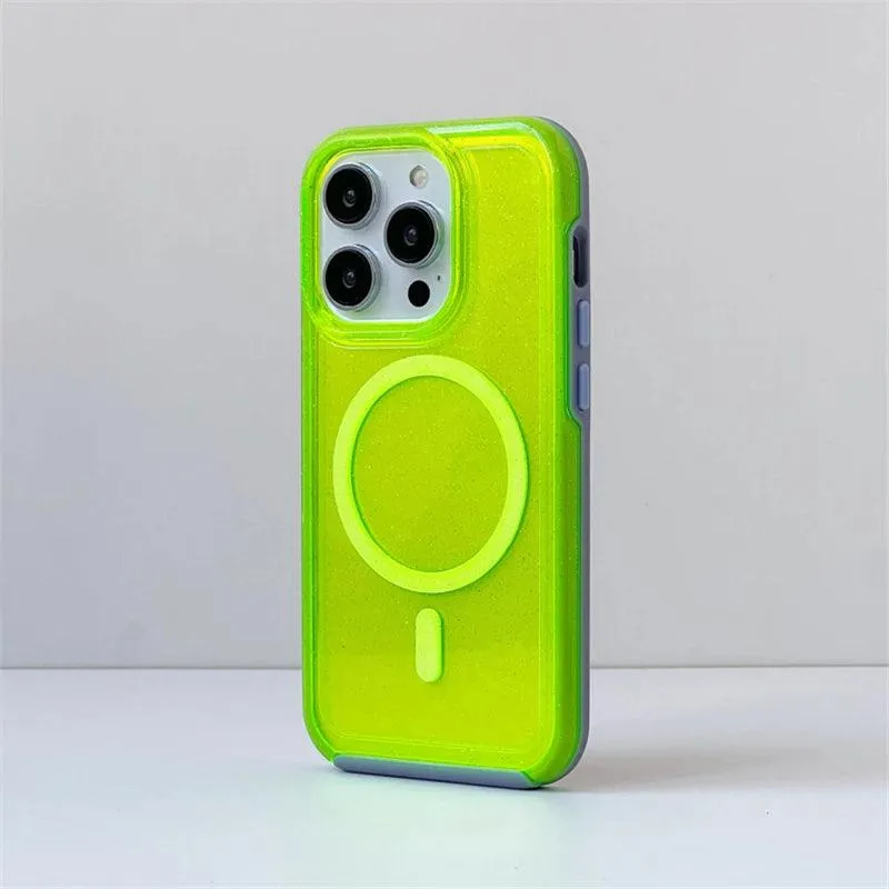 Fluorescent Glitter Magnetic Case for iPhone 0.1