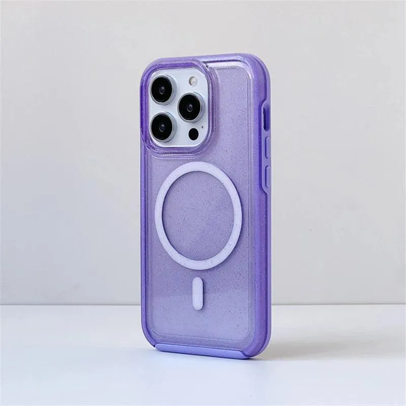 Fluorescent Glitter Magnetic Case for iPhone 0.1