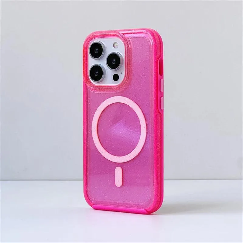 Fluorescent Glitter Magnetic Case for iPhone 0.1