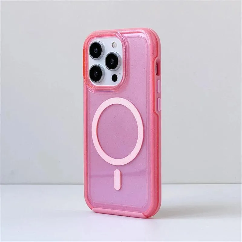 Fluorescent Glitter Magnetic Case for iPhone 0.1