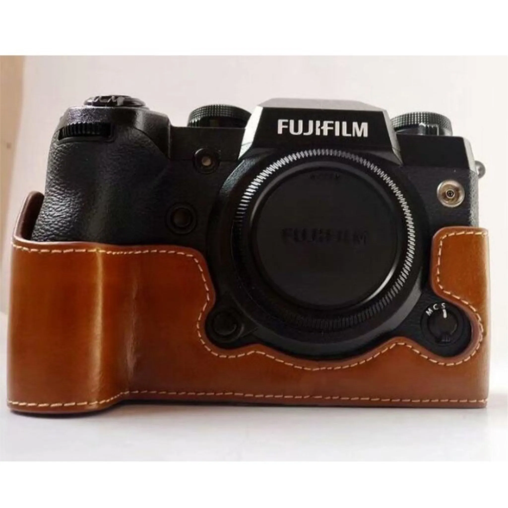 Fujifilm X-H1 leather protective case - Brown