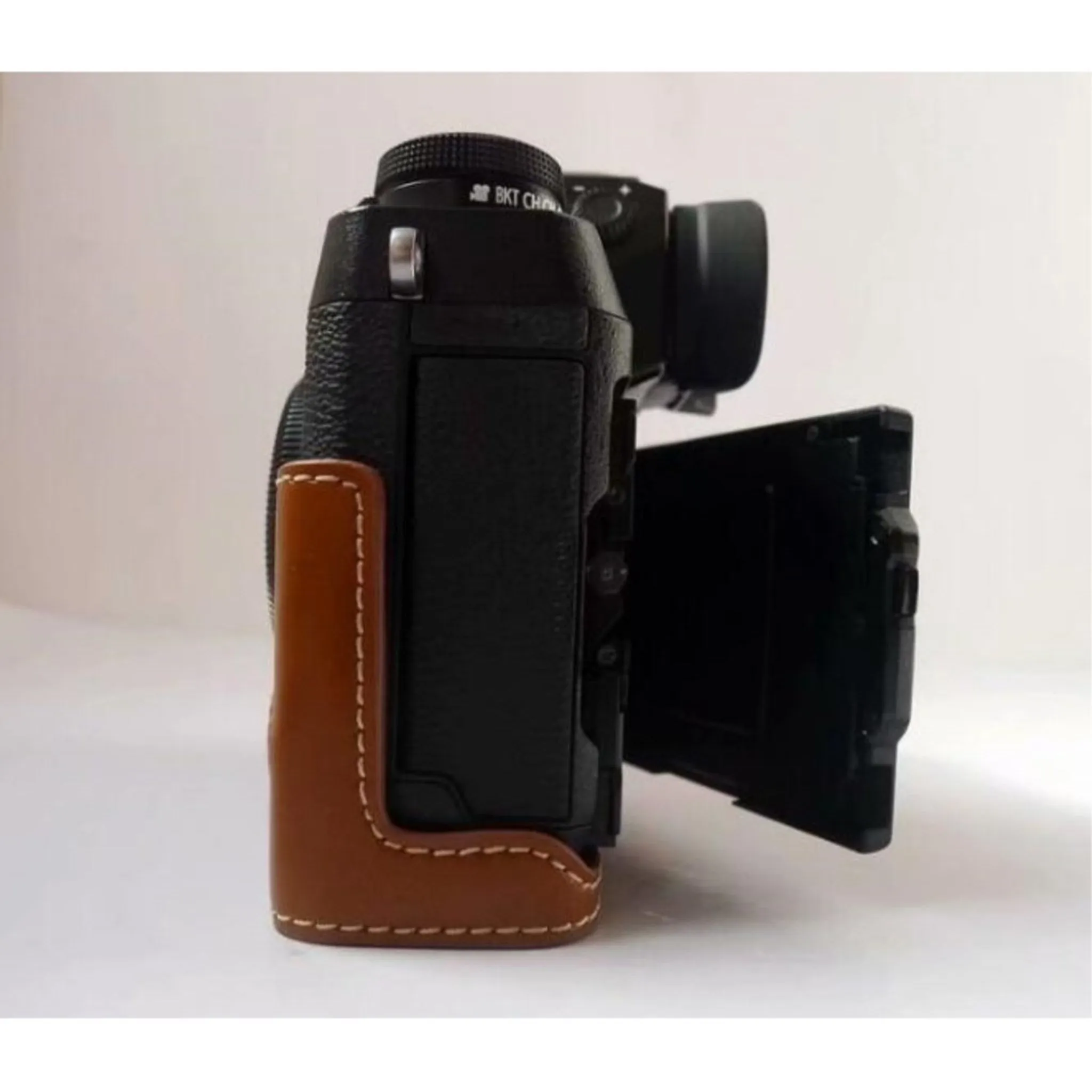 Fujifilm X-H1 leather protective case - Brown