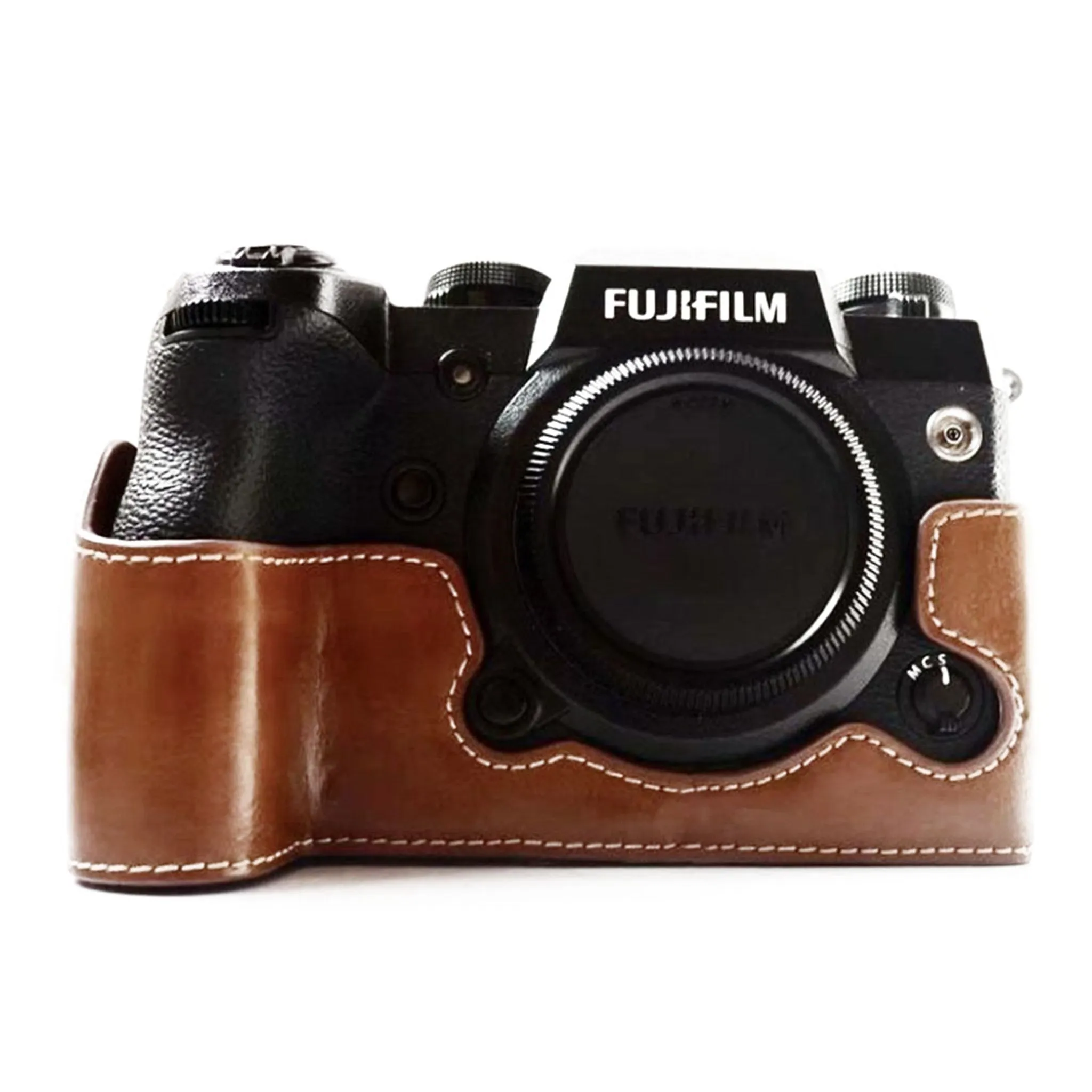 Fujifilm X-H1 leather protective case - Brown