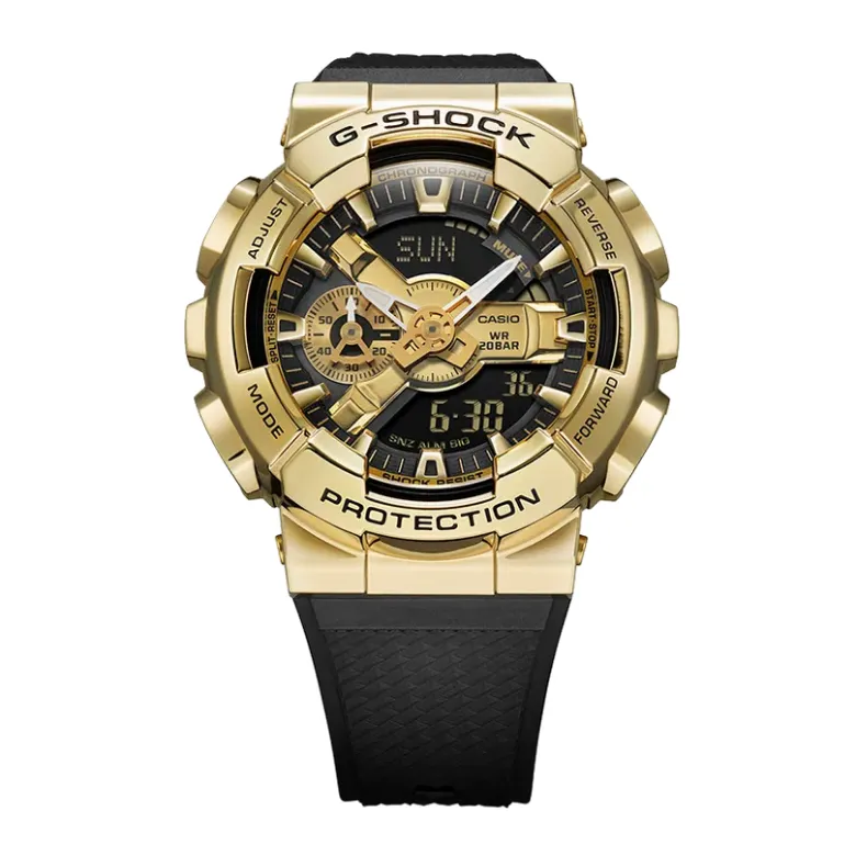 G-SHOCK Analog-Digital Men's Watch Black Gold-Tone GM110G-1A9