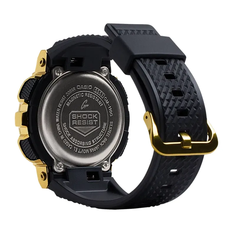 G-SHOCK Analog-Digital Men's Watch Black Gold-Tone GM110G-1A9