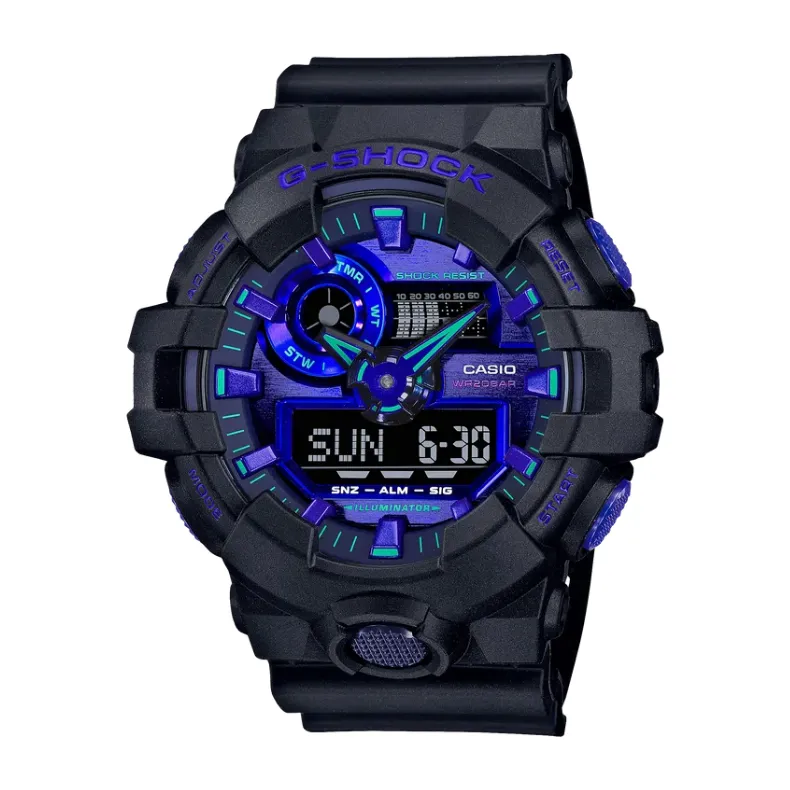 G-SHOCK Analog-Digital Virtual Blue Men's Watch GA700VB-1A