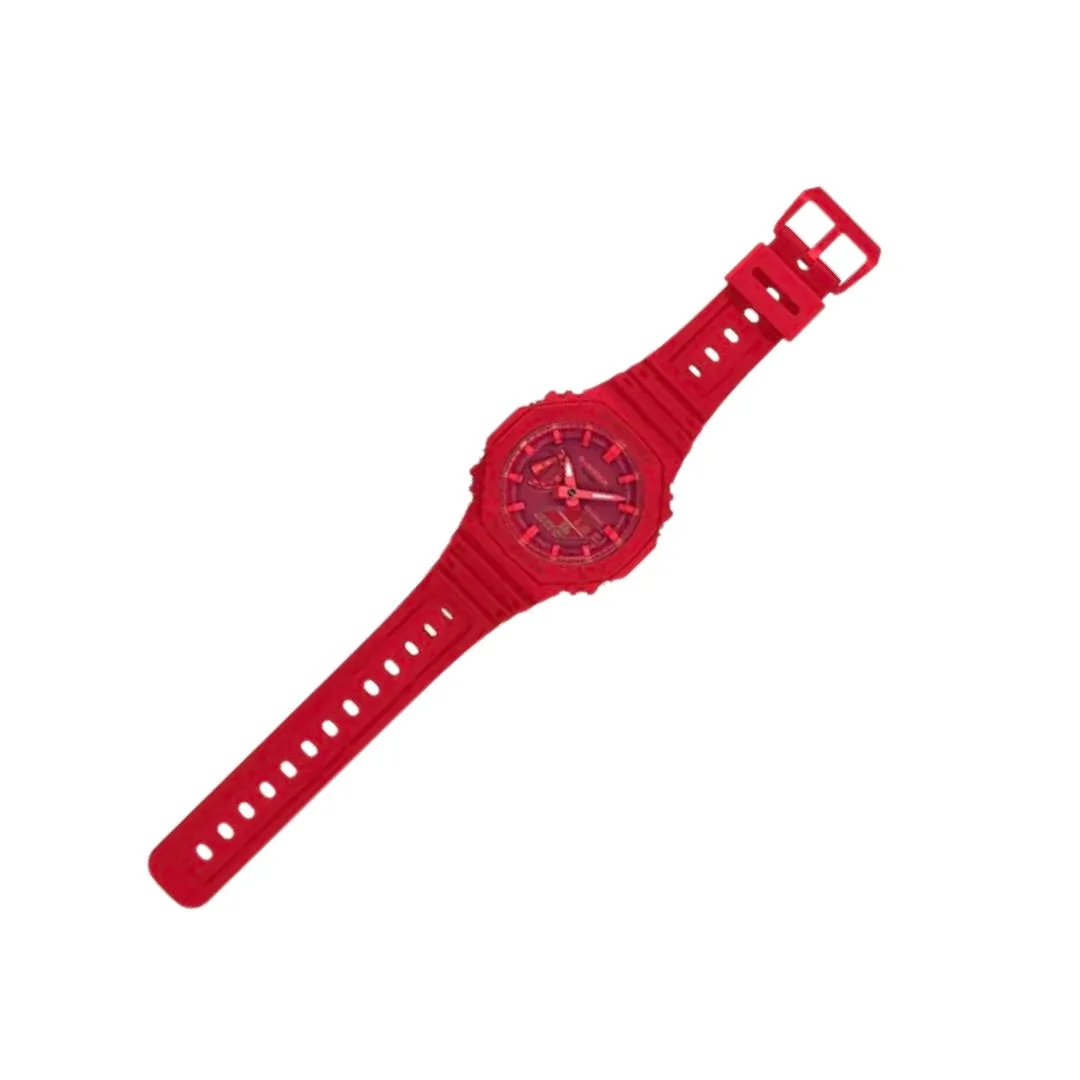 G-Shock GA2100 Carbon Core Red Red Analog Digital