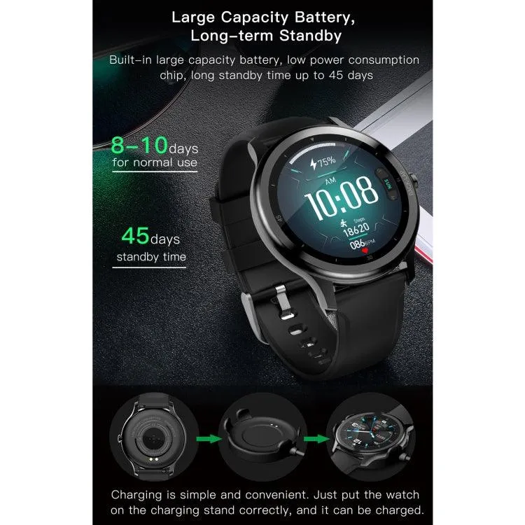 G28 IP68 Waterproof Smart Watch with 1.28 inch TFT Color Display - Sleep, Heart Rate, and Blood Pressure Monitoring