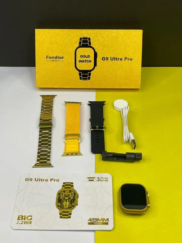 G9 Ultra Pro Smart Watch Golden Edition