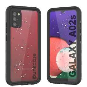 Galaxy A02s Waterproof Case PunkCase StudStar Black Thin 6.6ft Underwater IP68 Shock/Snow Proof