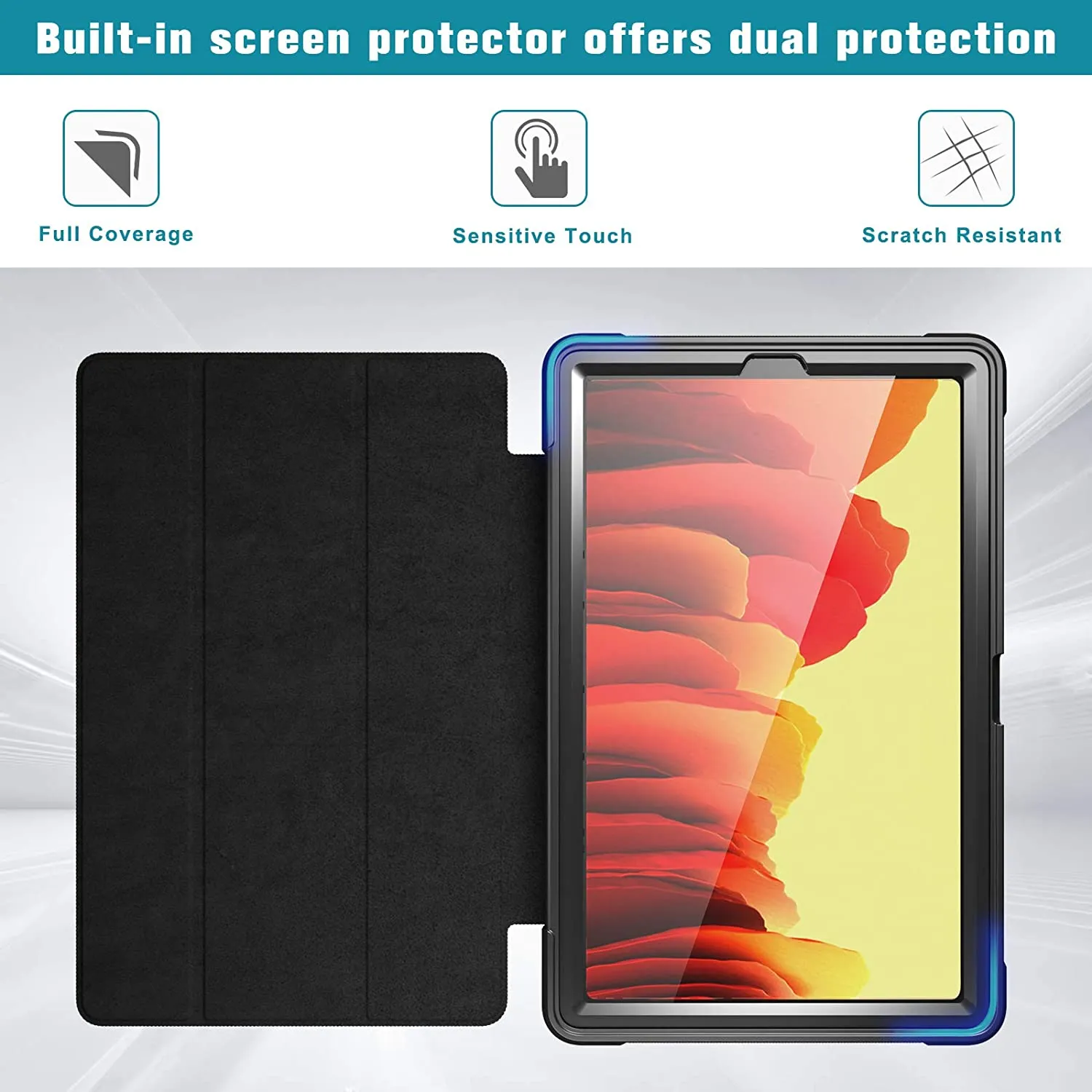 Galaxy Tab A7 10.4 2020 T500/ T505/ T507 Full-body Folio Case with Screen Protector | ProCase