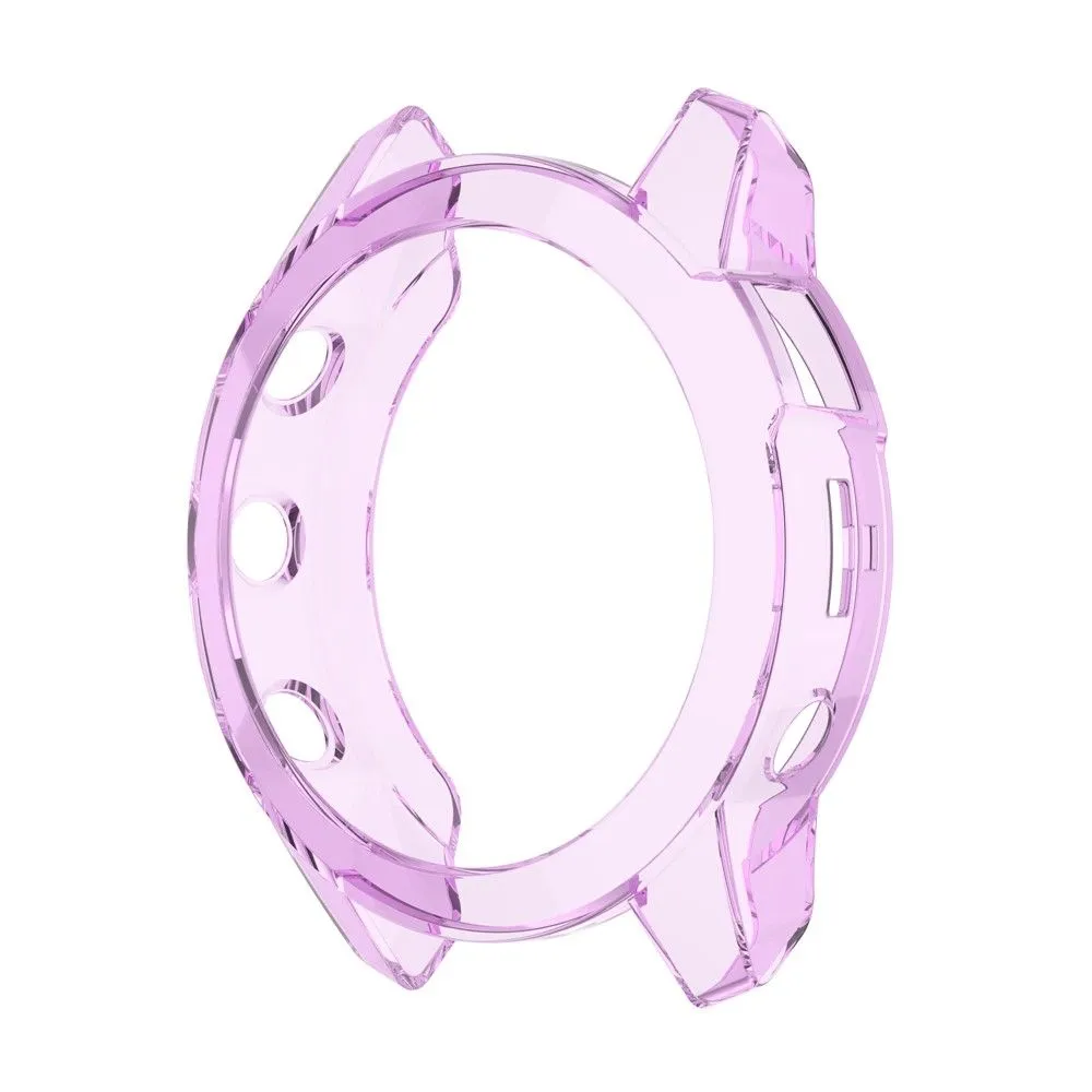 Garmin Fenix 7X / 7X Solar transparent cover - Transparent Purple