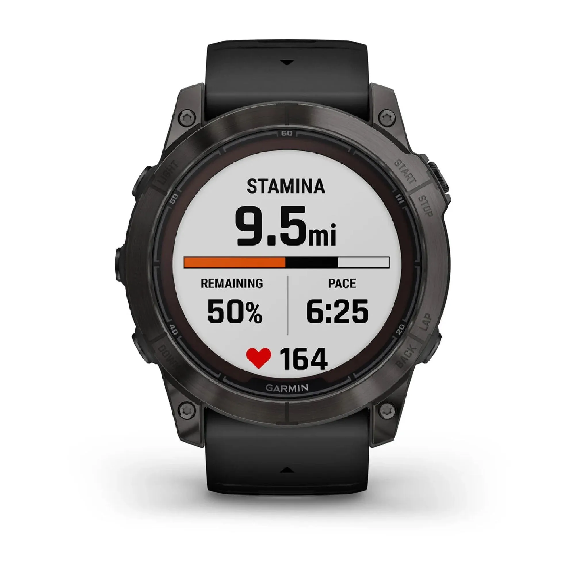 Garmin fenix 7X Pro Sapphire Solar Watch Watch Color: Grey Wristband: Black - Silicone