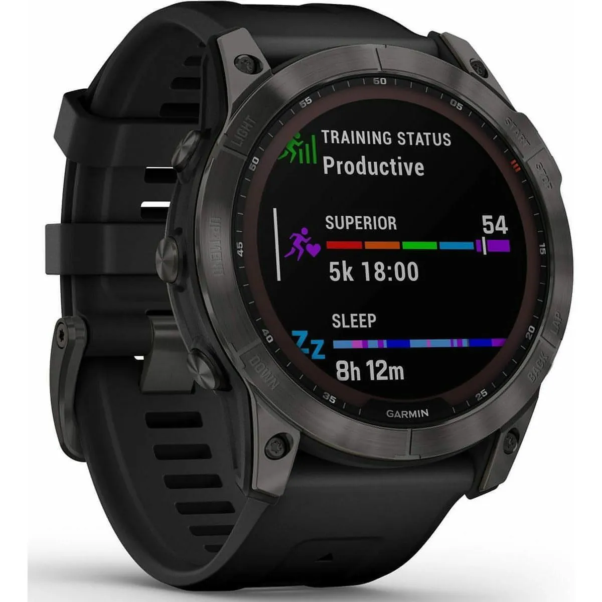 Garmin Fenix 7X Sapphire Solar HRM With GPS Multisport Watch - Grey