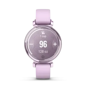 Garmin Lily 2 Metallic   Lilac Smart Watch With Lilac Silicone Band