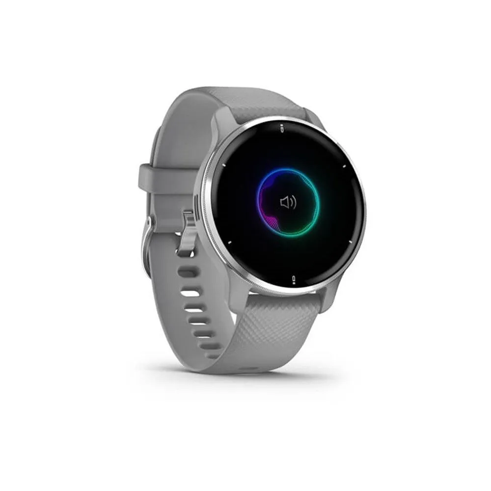 Garmin Venu 2 Plus Bluetooth Smart Watch - Powder Grey & Silver | 49-GAR-010-02496-10