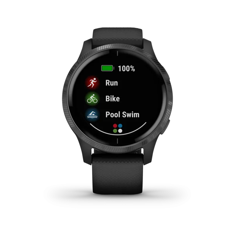 Garmin Venu Black with Slate Hardware