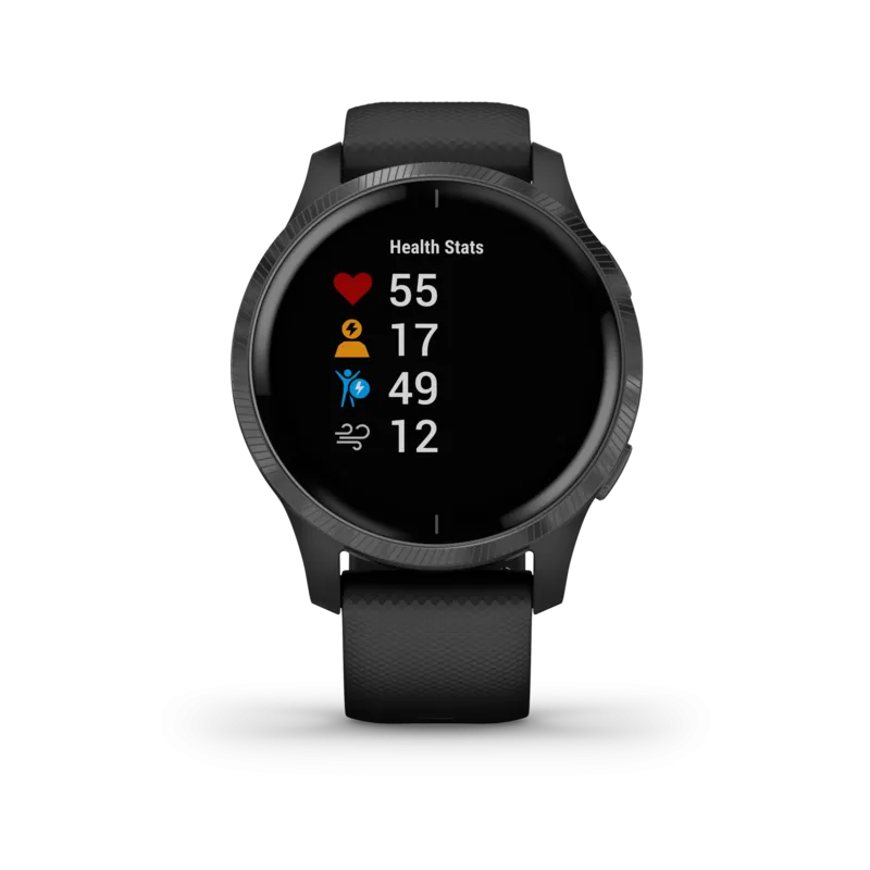 Garmin Venu Black with Slate Hardware