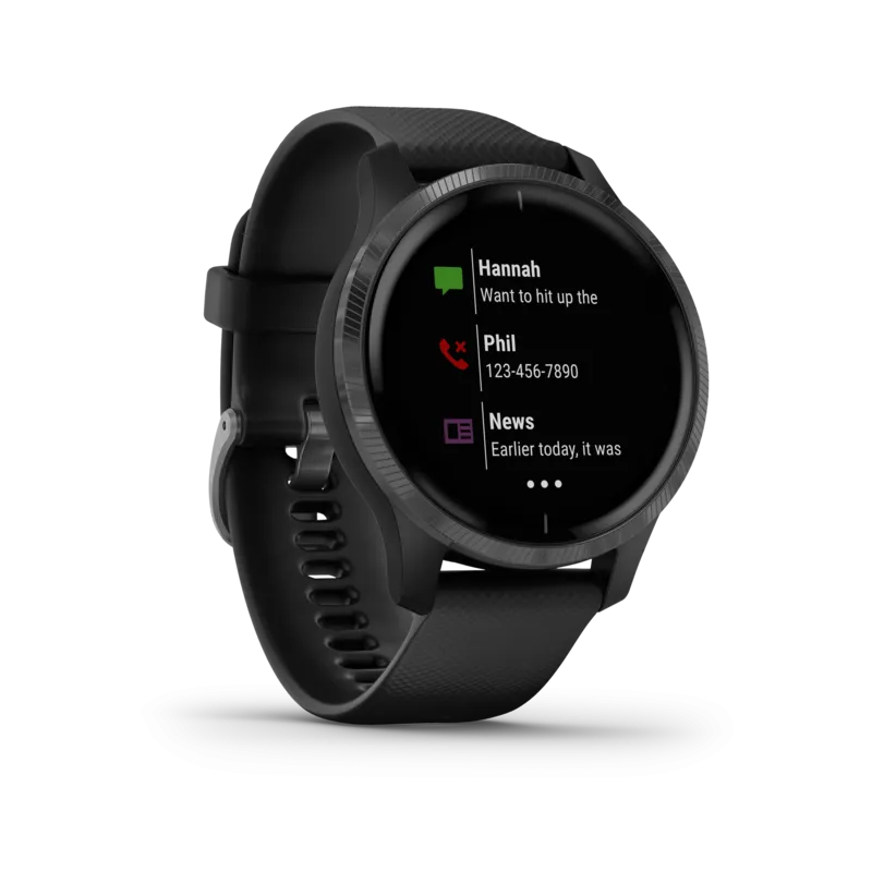 Garmin Venu Black with Slate Hardware