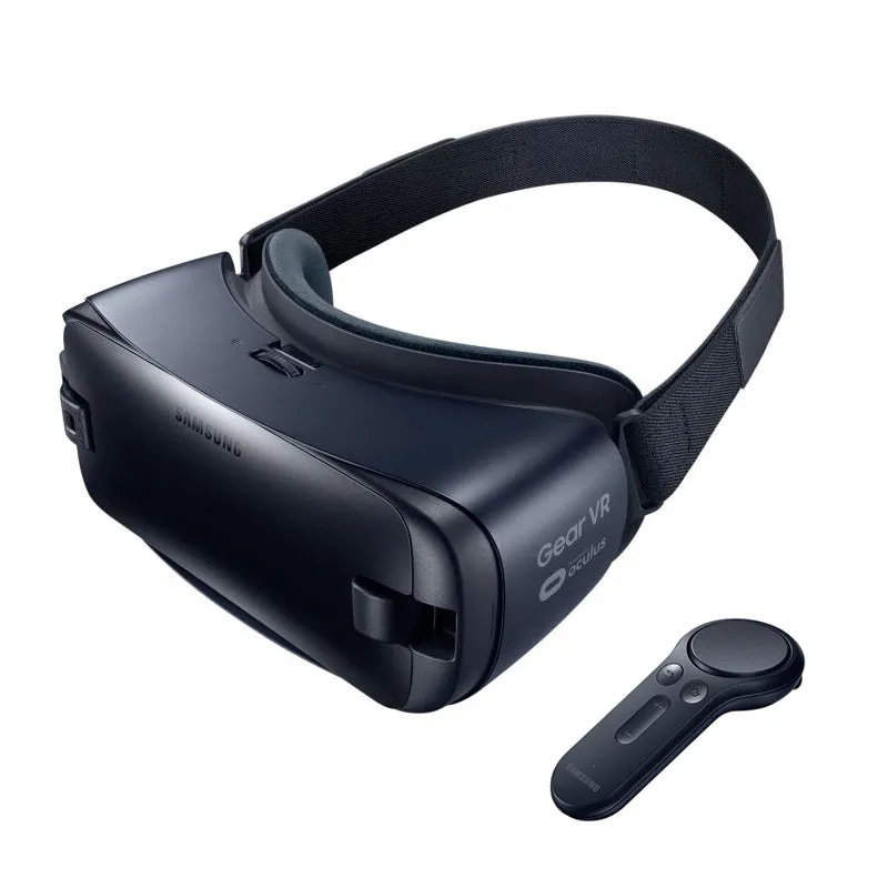 Gear VR 4.0 3D Glasses VR 3D Box for Samsung Galaxy S9 S9Plus S8 S8  Note7 Note 5 S7 etc Smartphones with Bluetooth Controller #refresh