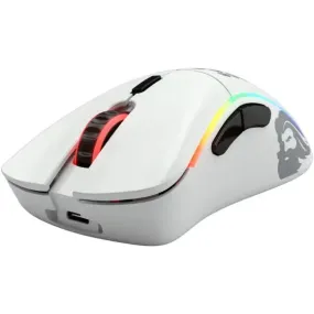 Glorious Model D- Wireless Lightweight Ergonomic Gaming Mouse - GLO-MS-DMW-MW - Matte White - 67G