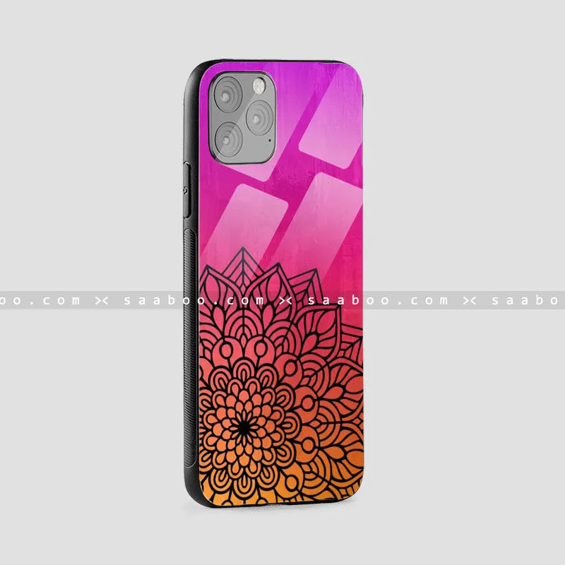 Glossy Protective Case With Flower Design