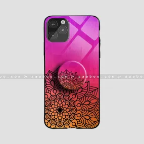 Glossy Protective Case With Flower Design