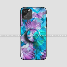 Glossy Protective Case With Flower Model