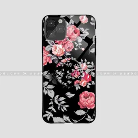 Glossy Protective Case With Peach Flower