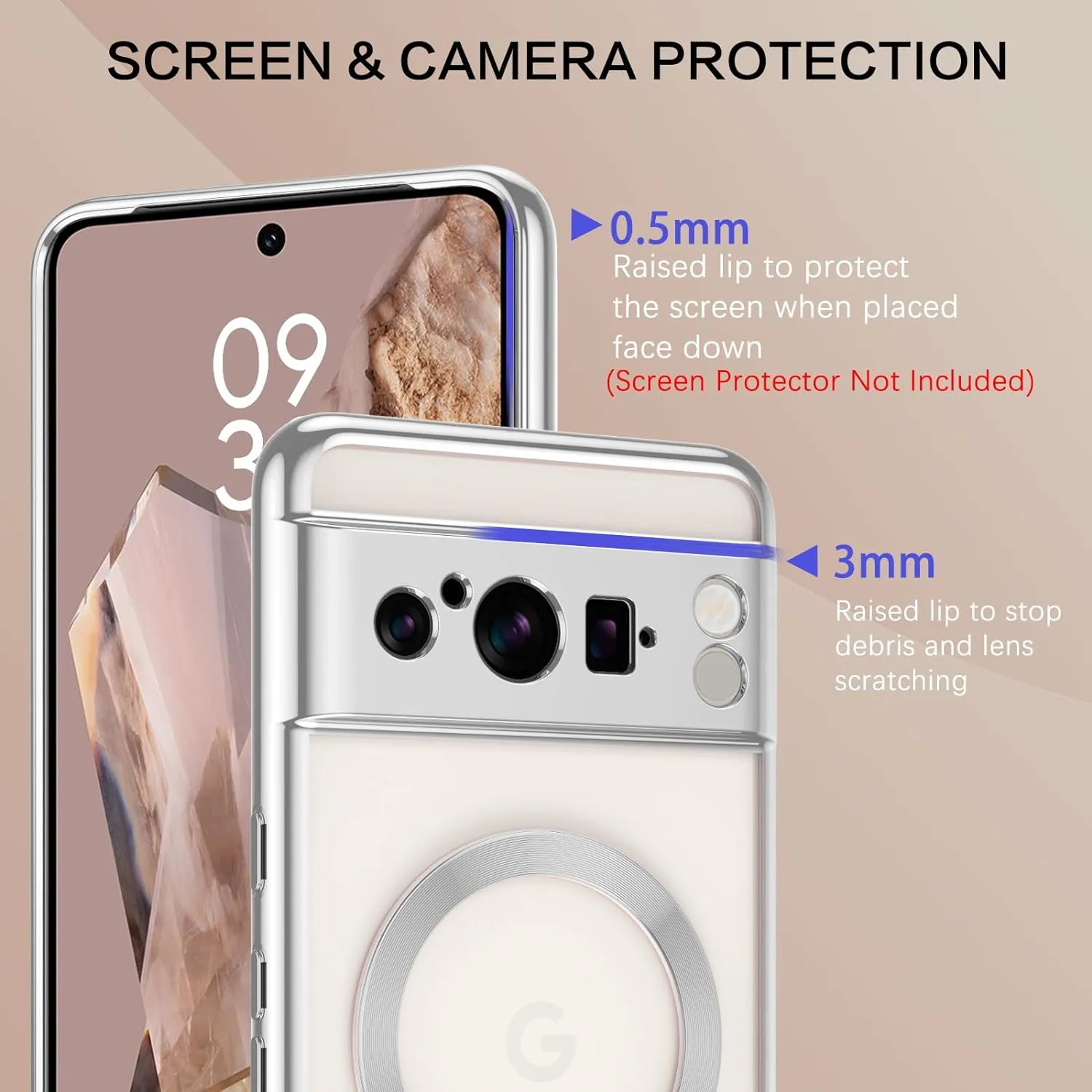 Google Pixel 8 Pro Magnetic Full Body Protective Cover Phone Case