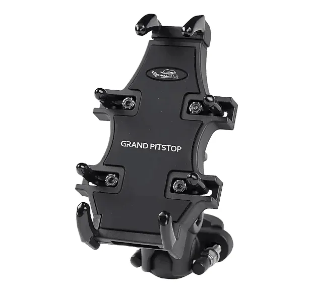 GRAND PITSTOP 4-SIDED GRIP MOBILE HOLDER MOUNT: Black