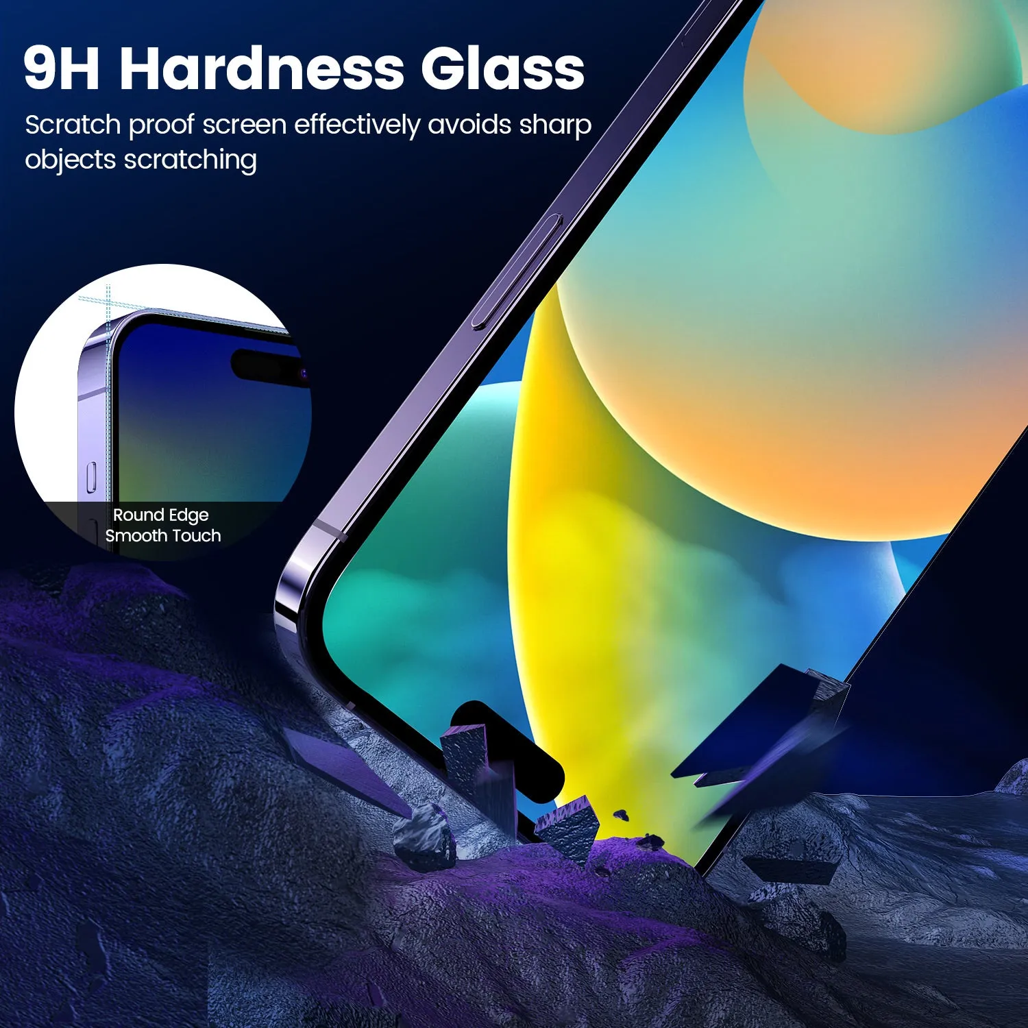 Great Tempered Glass with Auto-Alignment & Dust- Free Box for iPhone 15 Series