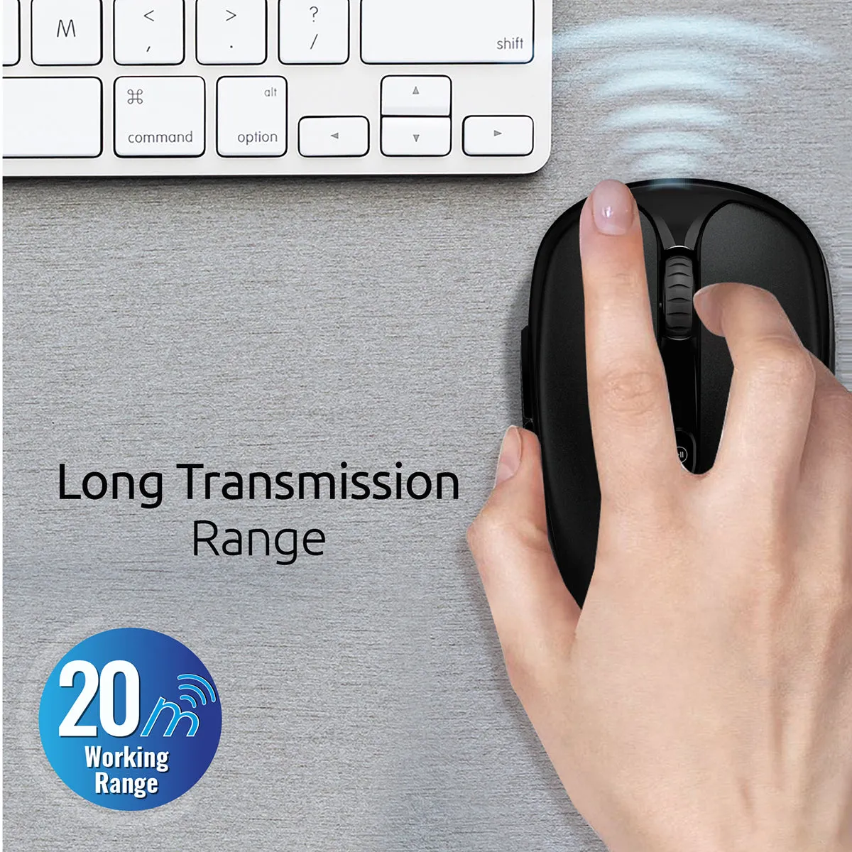 High Performance 2.4Ghz Multimedia Wireless Optical Mouse