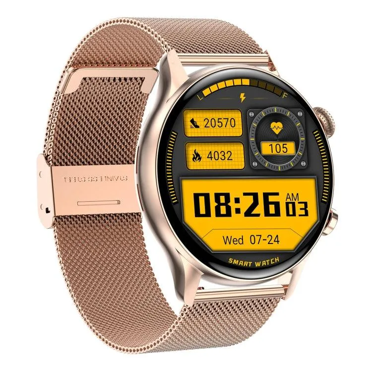 HK8Pro Smart Watch with 1.36" AMOLED Display, Steel Strap, NFC and Blood Oxygen Monitoring Functions