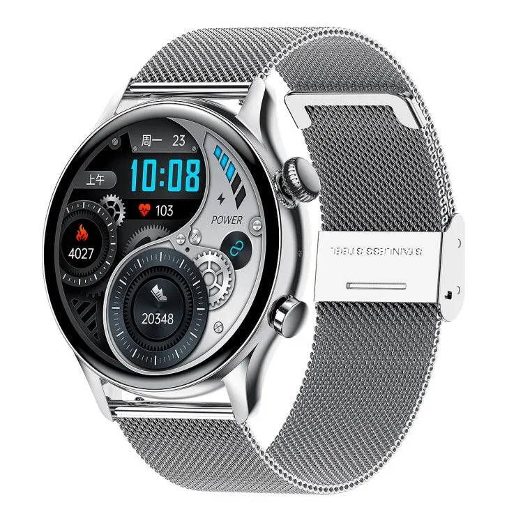 HK8Pro Smart Watch with 1.36" AMOLED Display, Steel Strap, NFC and Blood Oxygen Monitoring Functions