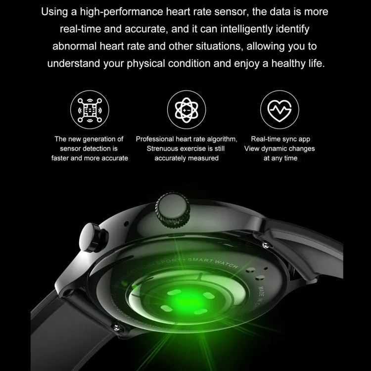 HK8Pro Smart Watch with 1.36" AMOLED Display, Steel Strap, NFC and Blood Oxygen Monitoring Functions