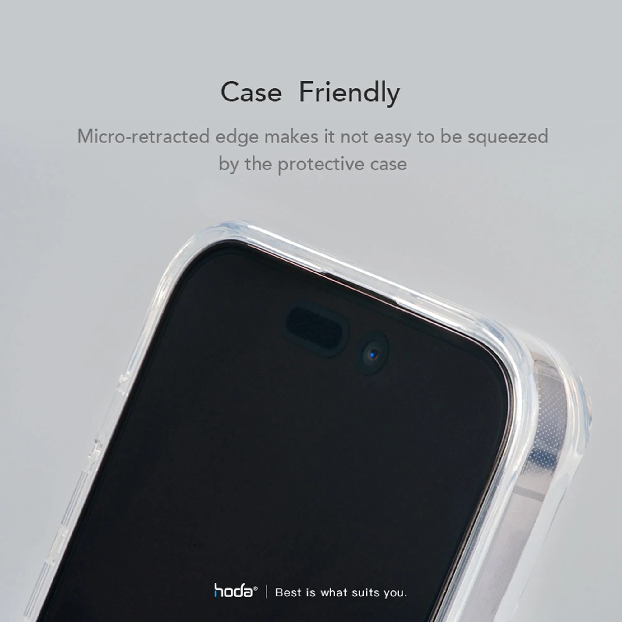 Hoda Tempered Glass Screen Protector for iPhone 14 Pro Max (Dust Free Helper Included) 0.33mm Full Coverage - Clear ( Barcode: 4711103545775 )