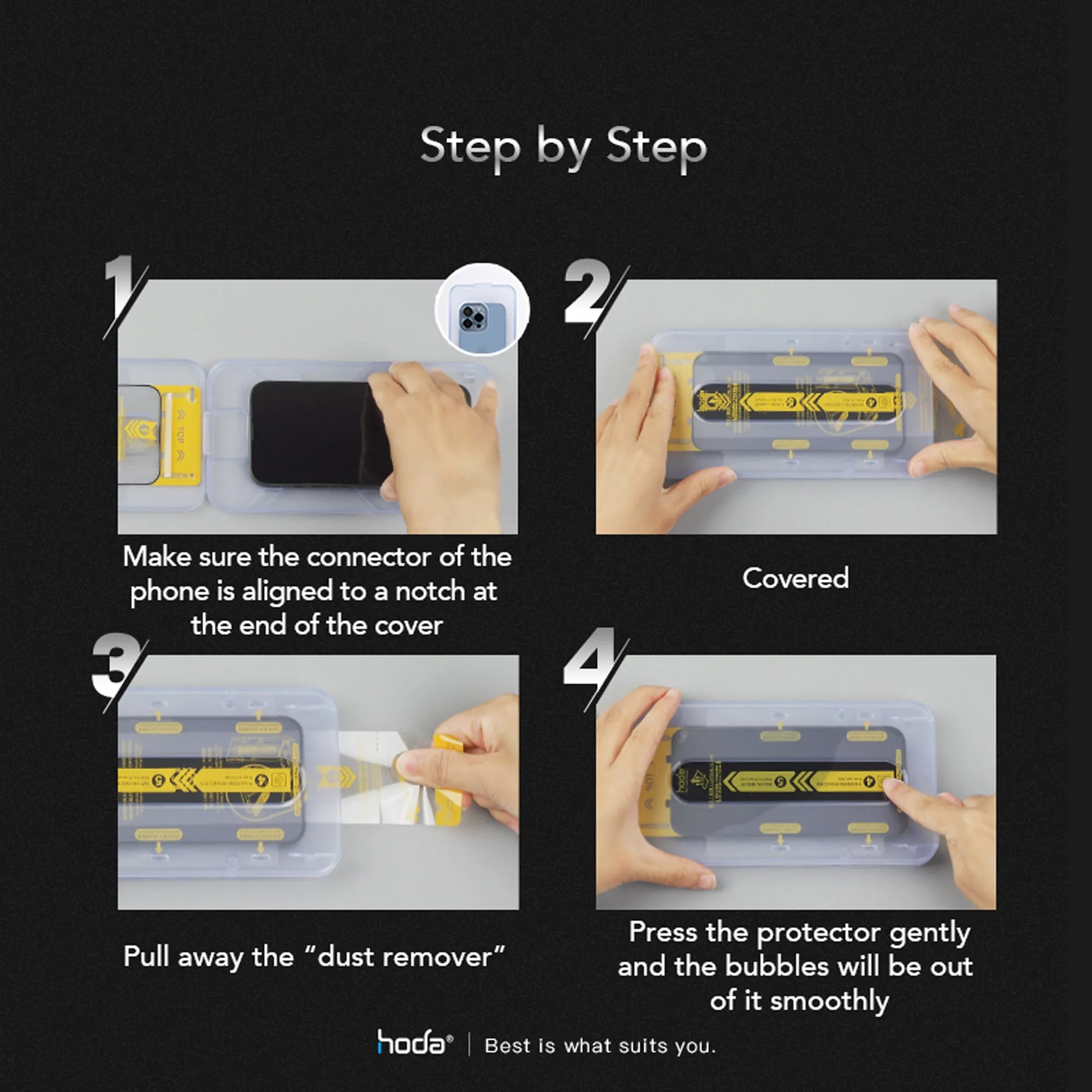 Hoda Tempered Glass Screen Protector for iPhone 14 Pro Max (Dust Free Helper Included) 0.33mm Full Coverage - Clear ( Barcode: 4711103545775 )