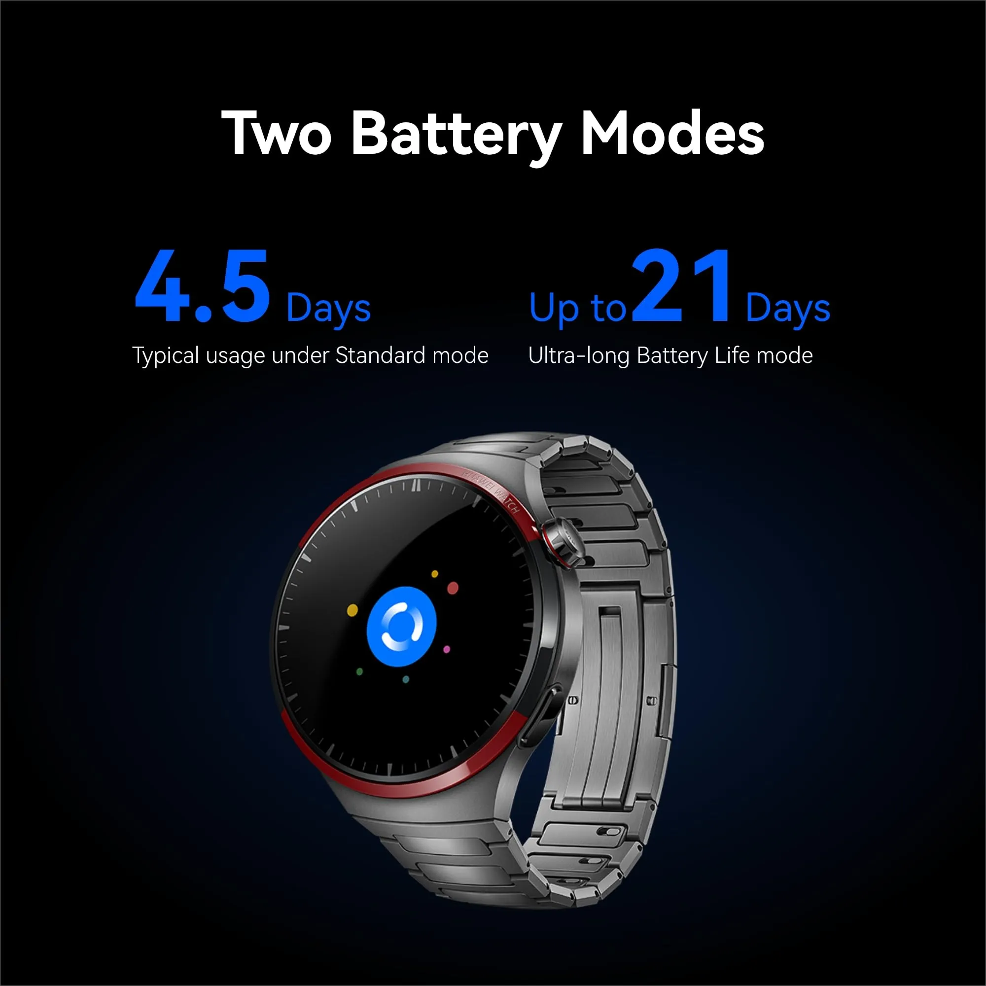 HUAWEI Watch 4 Pro Space Edition, Aerospace-Grade DLC Titanium,21 Days Long Battery Life, eSIM Cellular Calling, Free Diving Up to 30 Meters, Compatible with iOS & Android Freebuds 5i Black