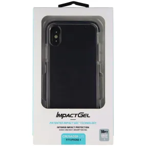 Impact Gel Crusader Lite Case for Apple iPhone Xs/X - Clear / Black