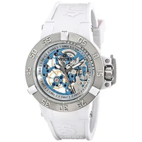 Invicta Women's Subaqua Mechanical 200m Plastic Case White Silicone Watch 17144