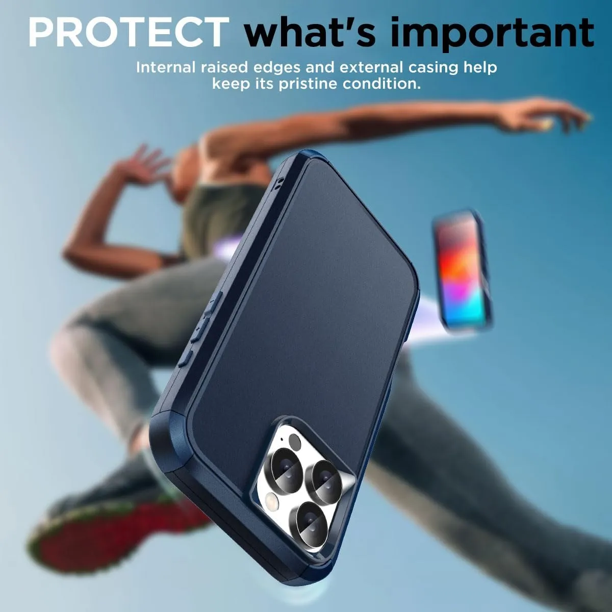 iPhone 16 Pro Case(6.3") Magnetic Heavy Duty Drop Protection Full Body Proof Military Protective