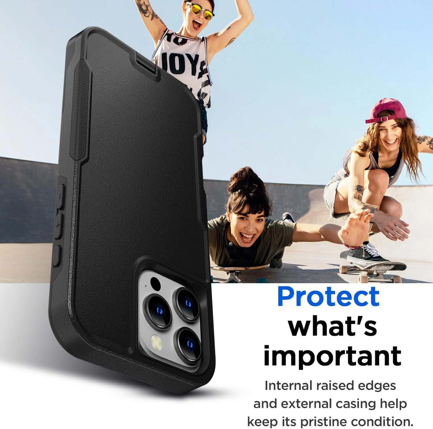 iPhone 16 Pro Case(6.3") Magnetic Heavy Duty Drop Protection Full Body Proof Military Protective