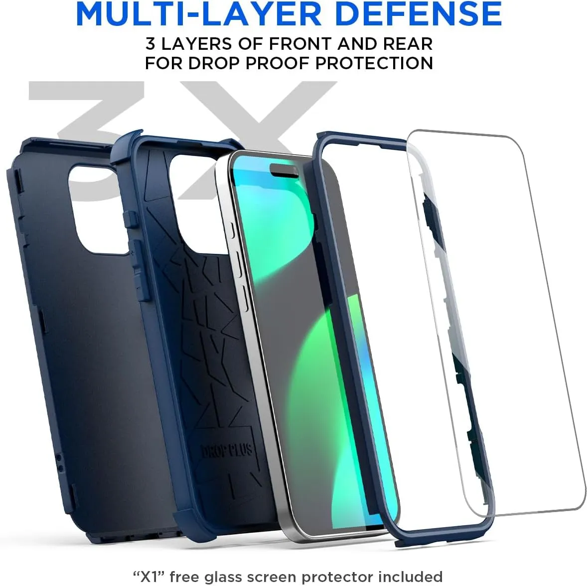 iPhone 16 Pro Case(6.3") Magnetic Heavy Duty Drop Protection Full Body Proof Military Protective