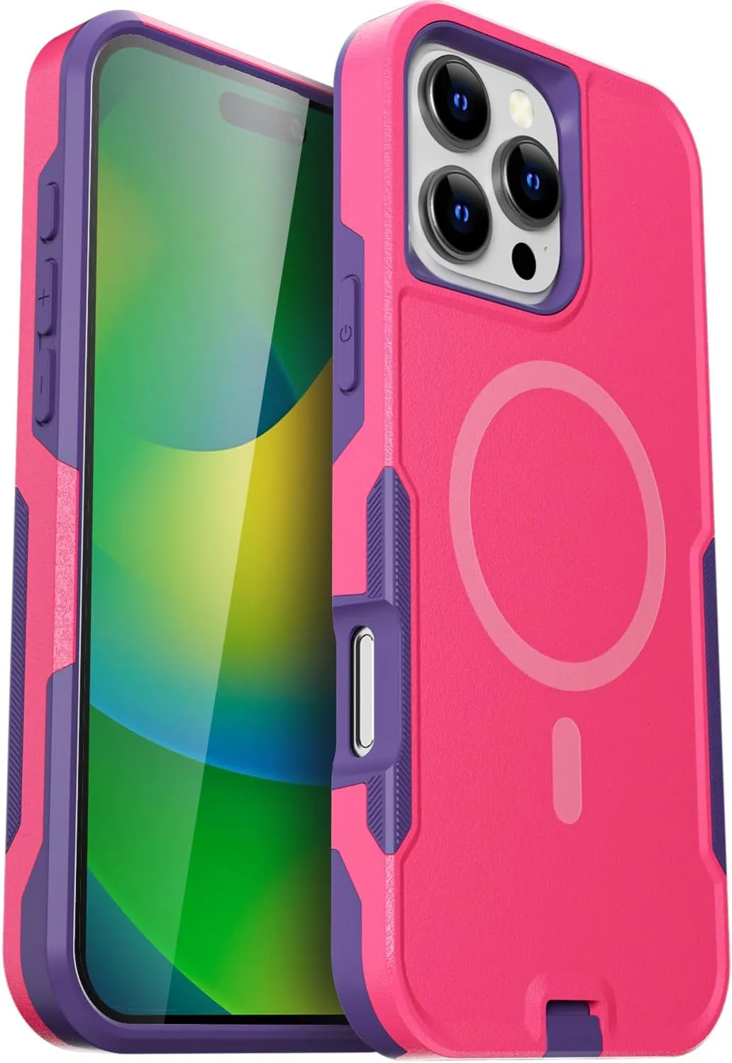 iPhone 16 Pro Case(6.3") Magnetic Heavy Duty Drop Protection Full Body Proof Military Protective