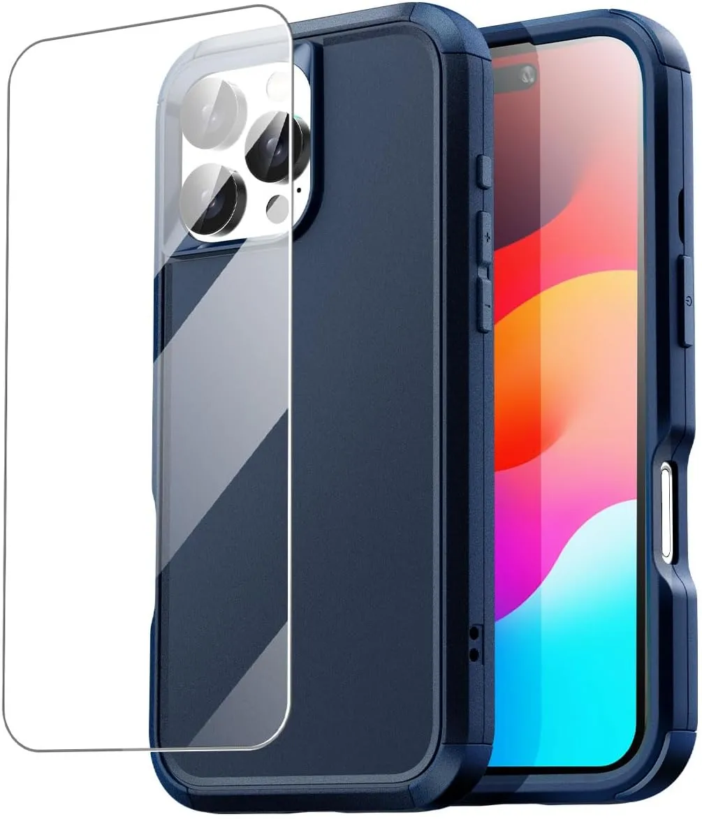 iPhone 16 Pro Case(6.3") Magnetic Heavy Duty Drop Protection Full Body Proof Military Protective