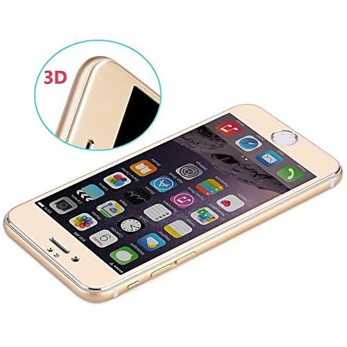 iPhone 7 Plus Screen Protector, Premium HD Ultra Slim Anti-Scratch Temper Glass Screen Protector for Iphone 7 Plus - Gold