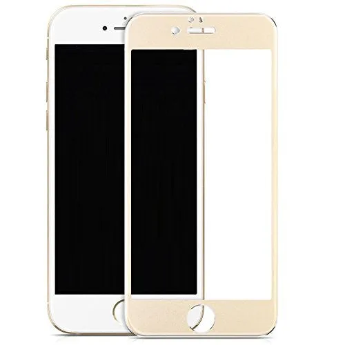 iPhone 8 Plus Screen Protector, Premium HD Ultra Slim Anti-Scratch Temper Glass Screen Protector for iPhone 8 Plus - Gold